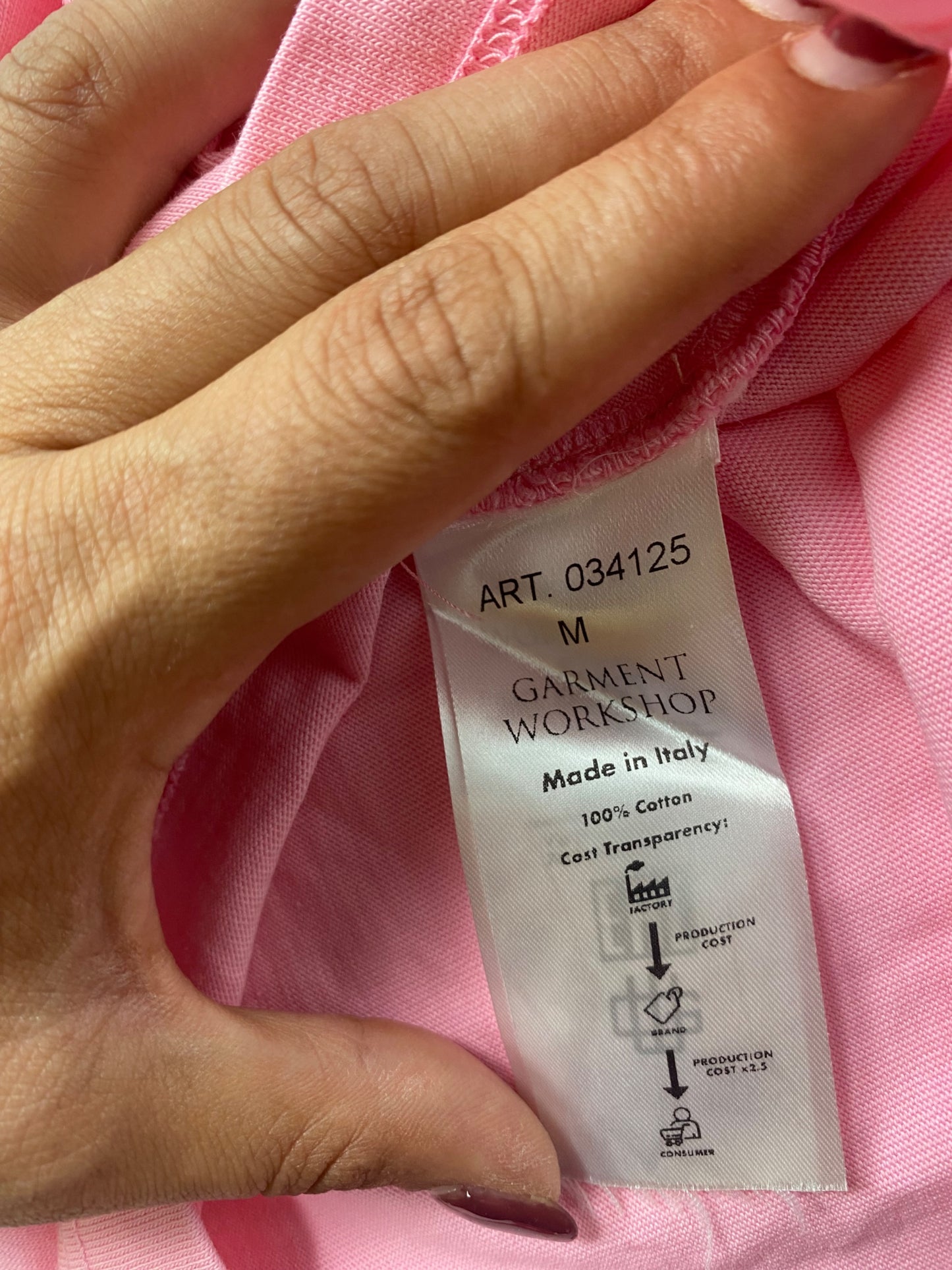 T-shirt Garment Workshop M Rosa