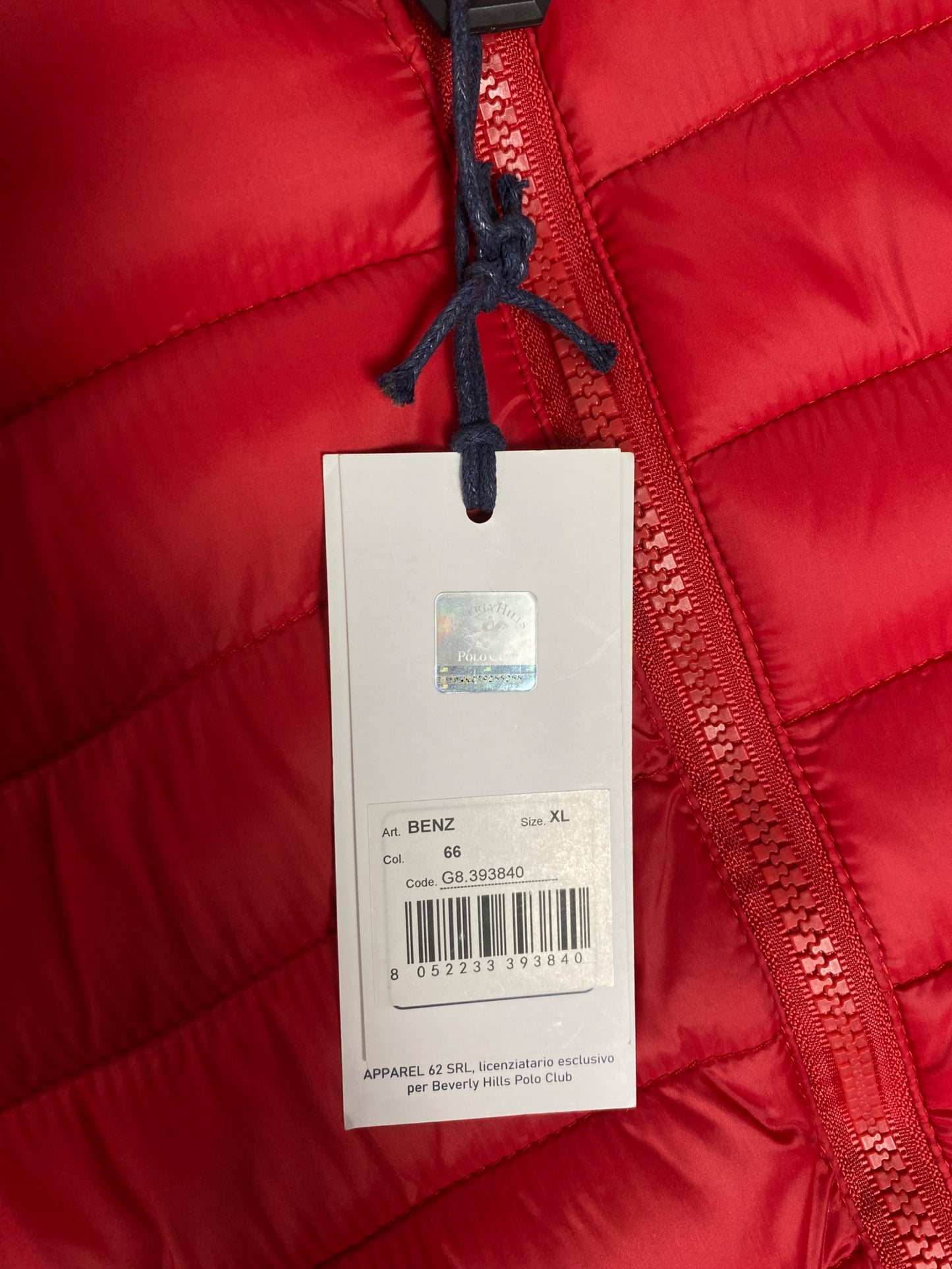 Giubbotti Beverly Hills, Polo Club XL Rosso