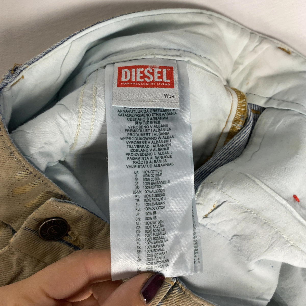 Jeans Diesel L beige