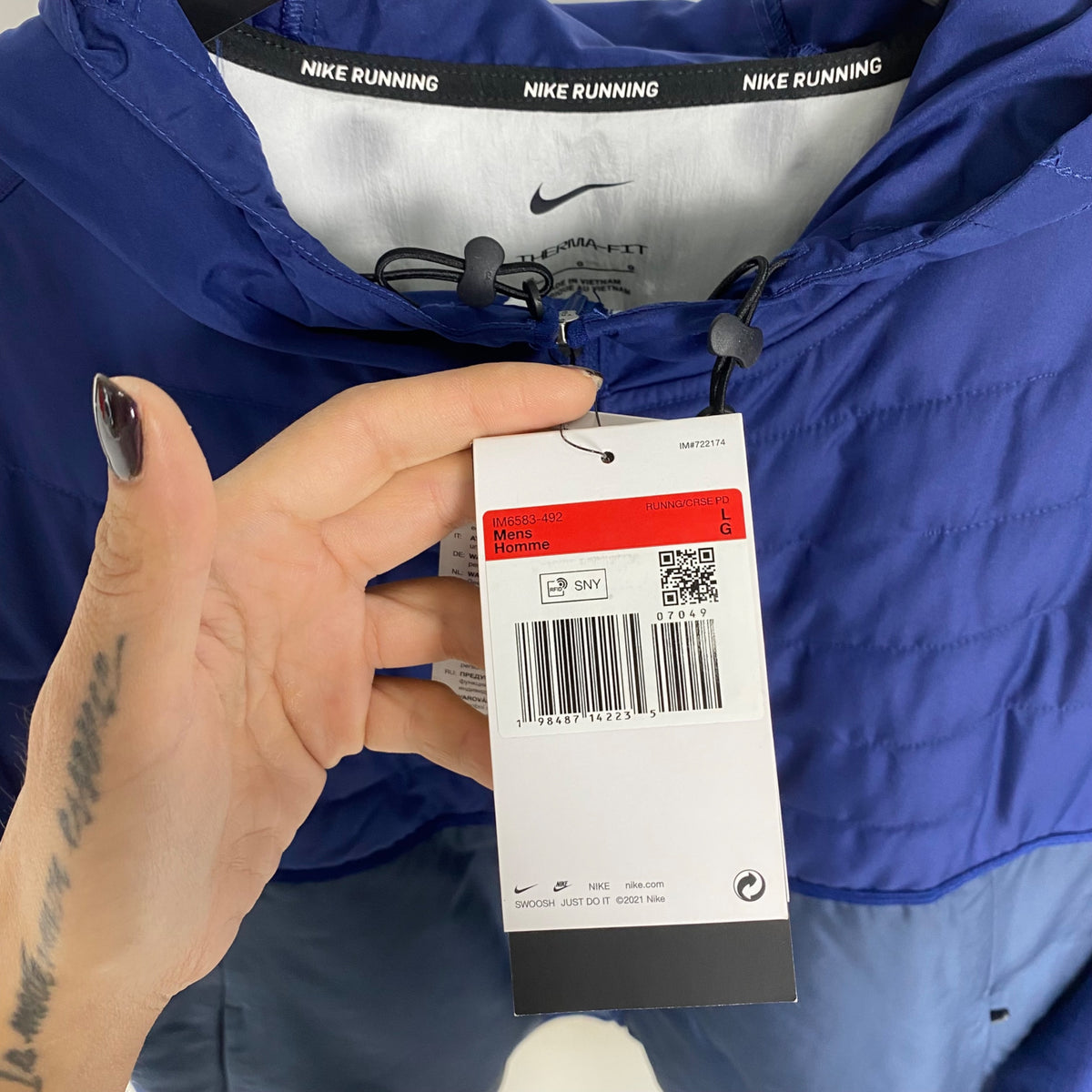 Giacca Nike L Blue