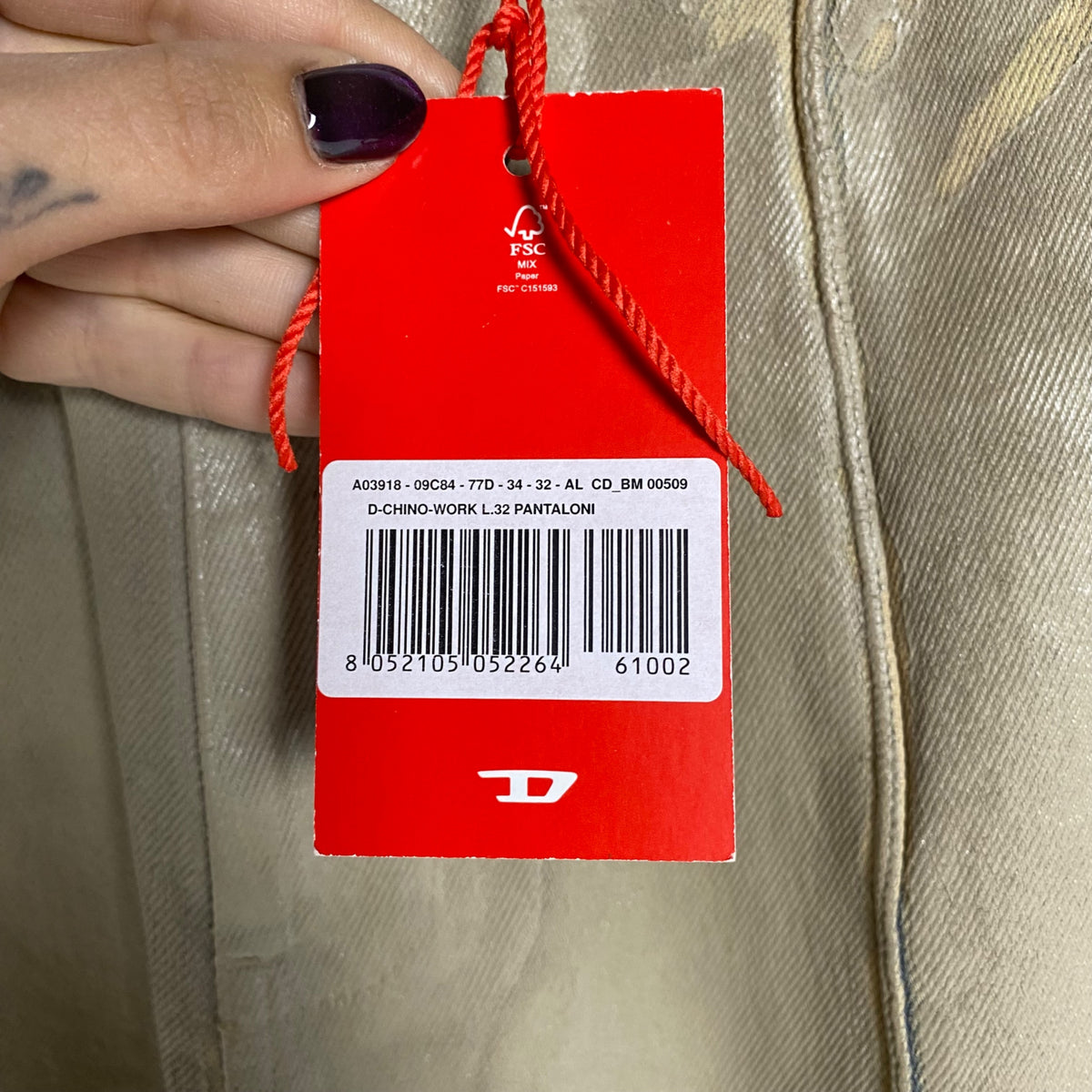 Jeans Diesel L beige