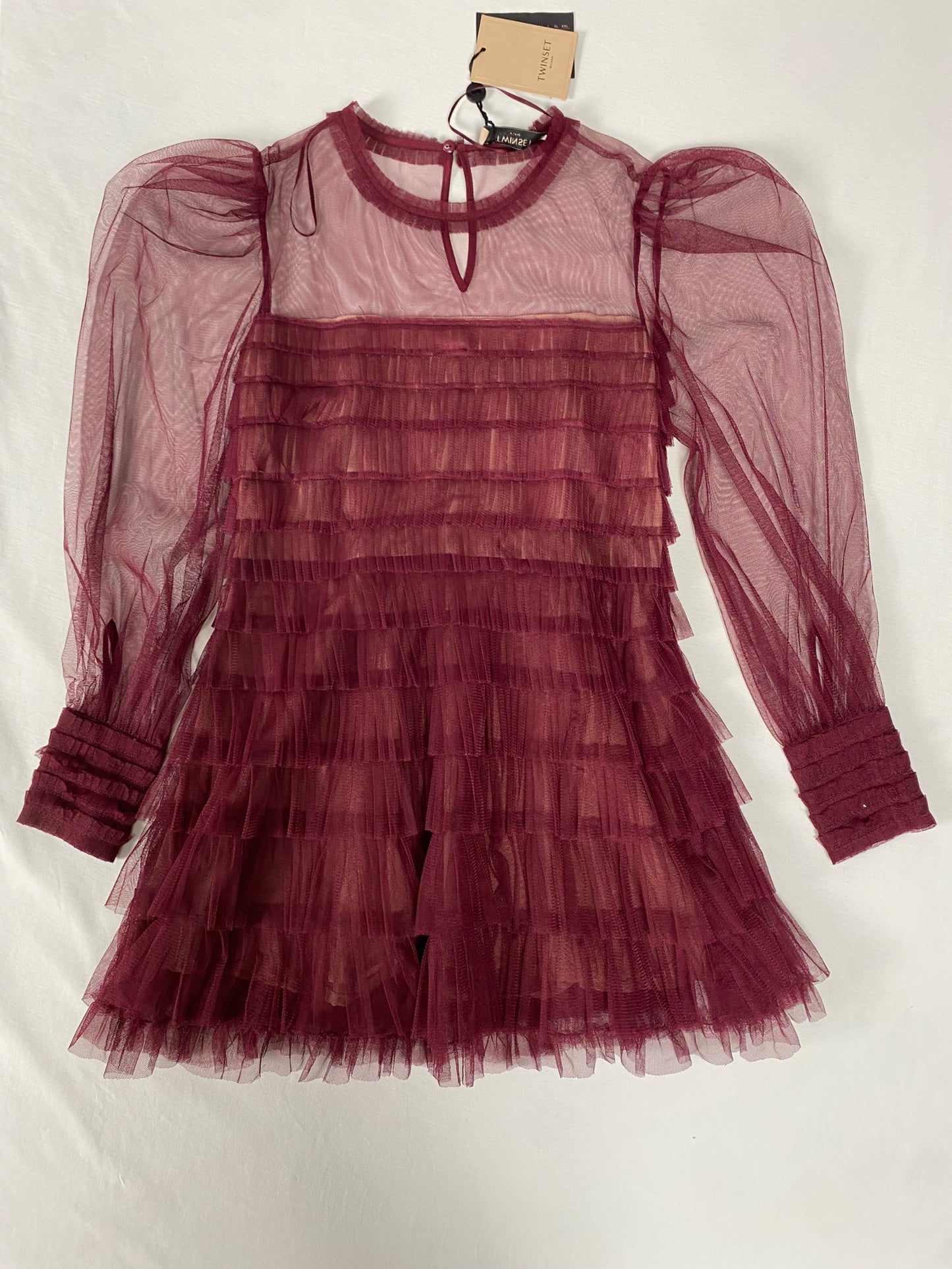 Abito Twinset 40 Bordeaux