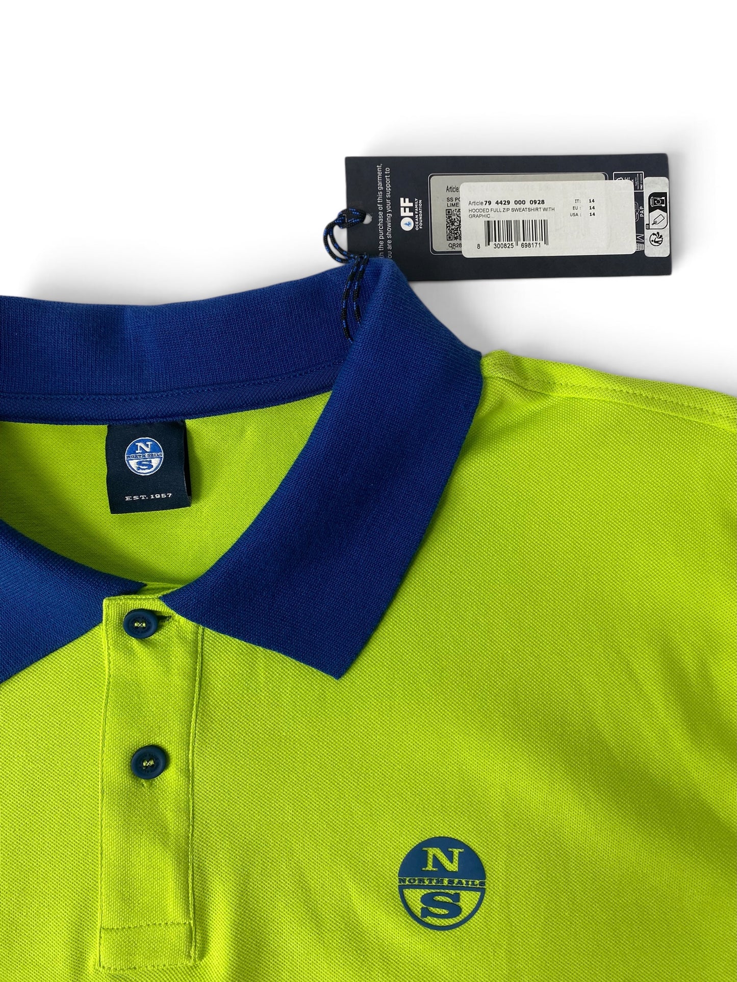 Polo North Sails EU 14 Lime