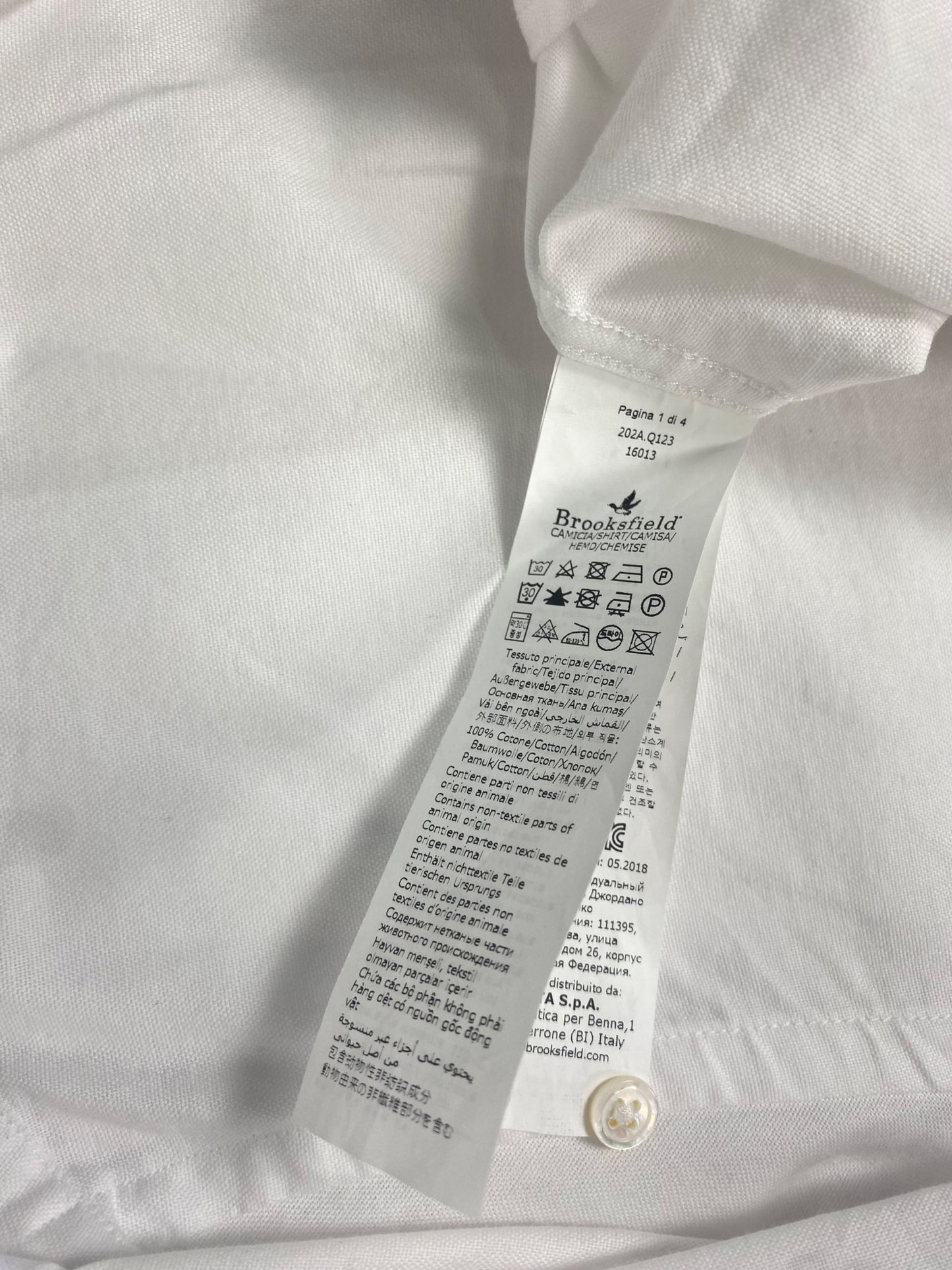 Camicia Brooksfield L Bianco