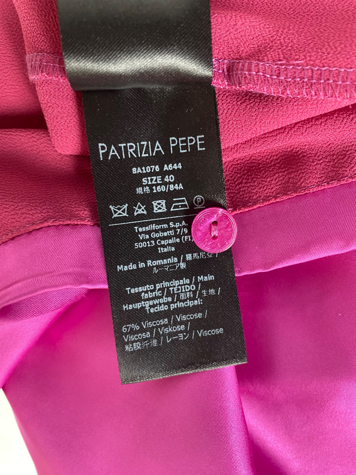 Abito Patrizia Pepe 40 Fucsia