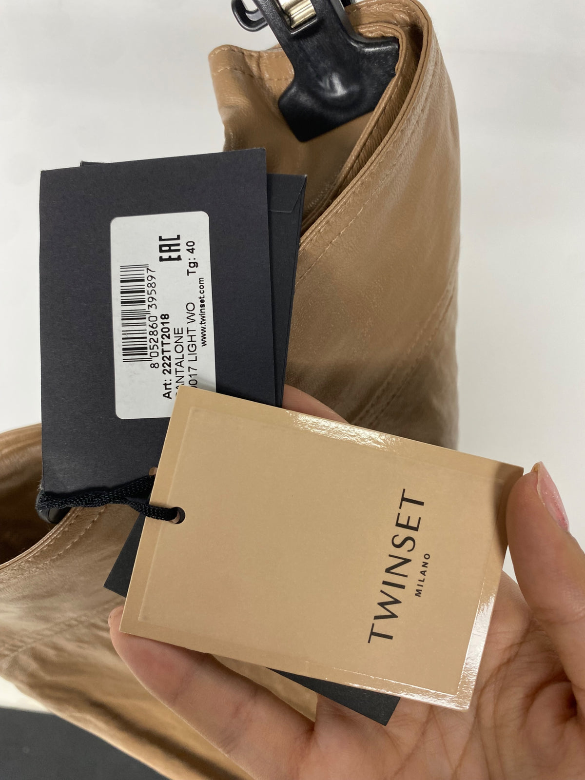 Pantaloni Twinset 40 Crema