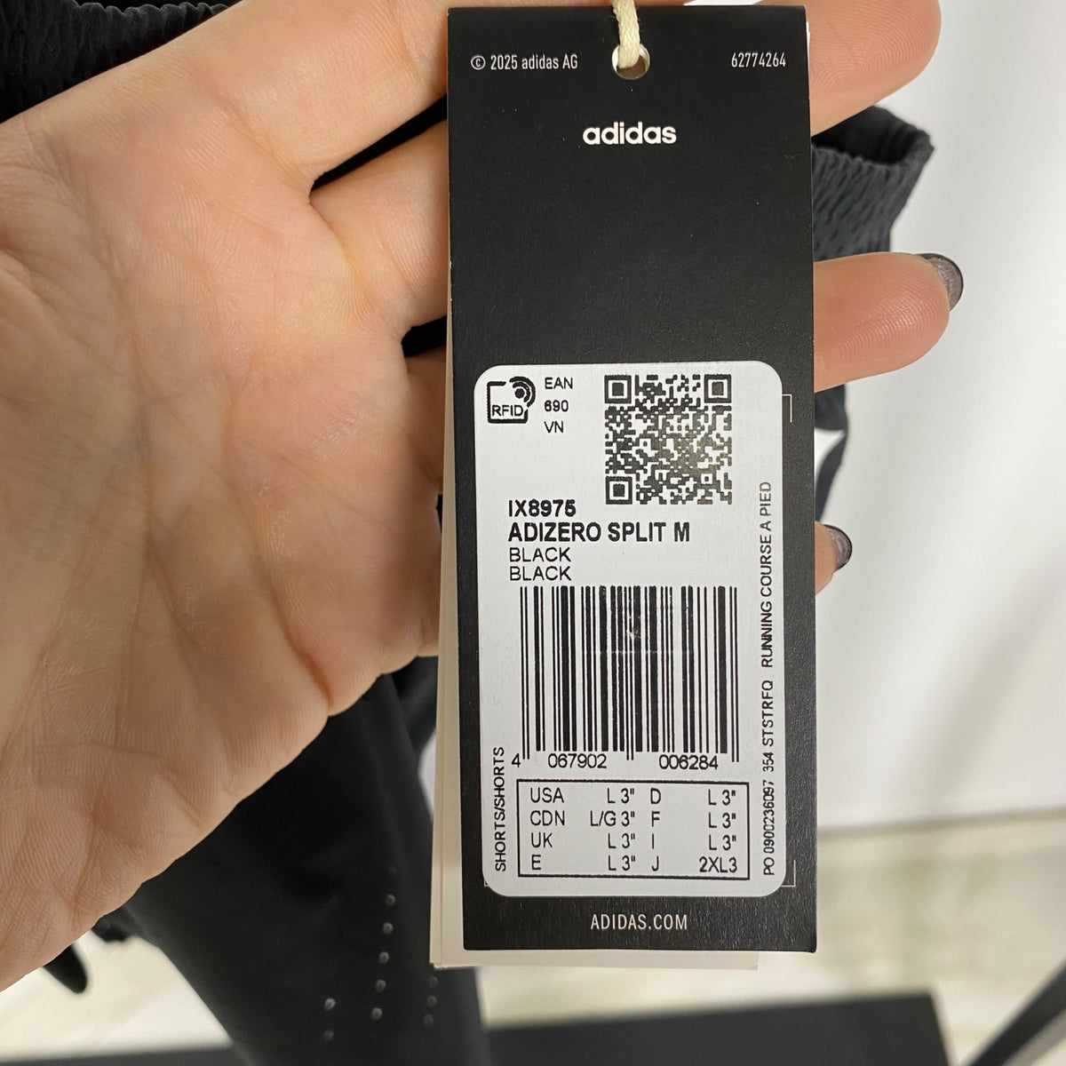 Short Adidas M Nero