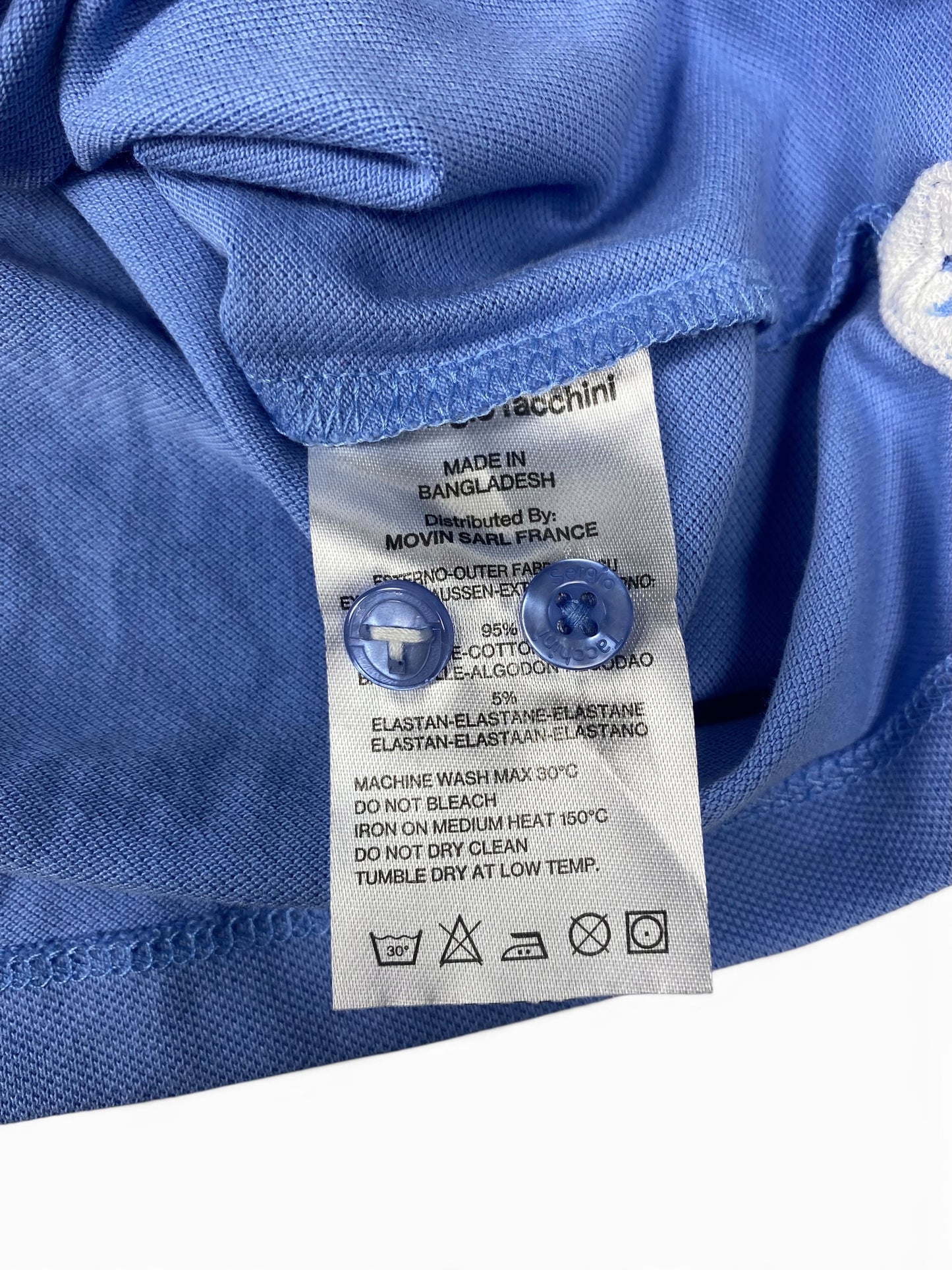 Polo Sergio Tacchini L Celeste