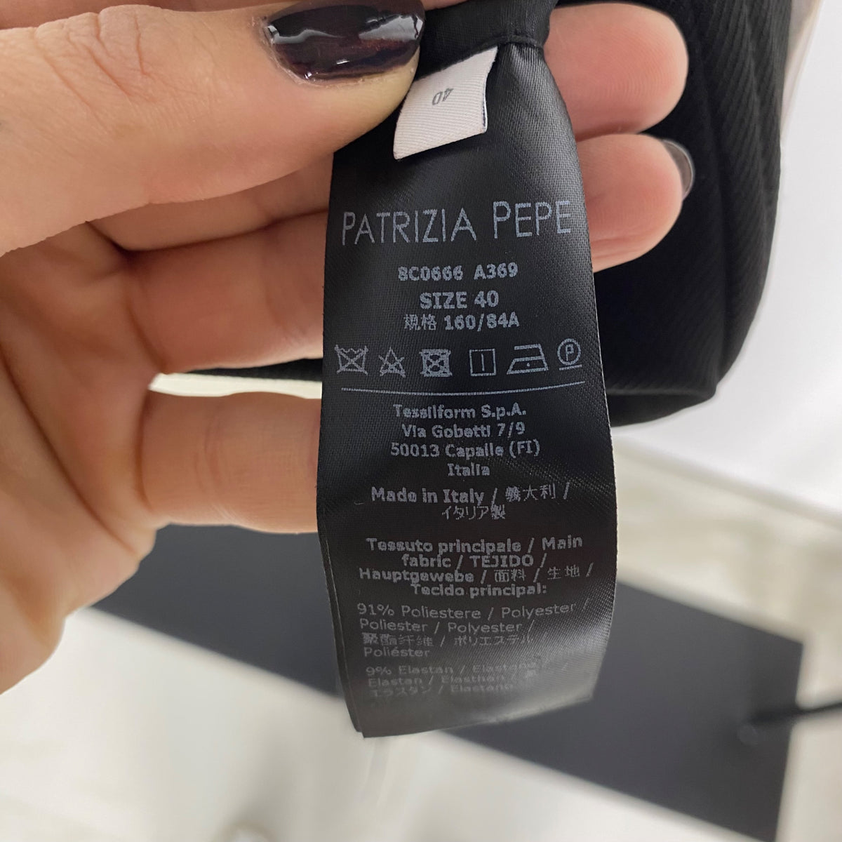 Top Patrizia Pepe XS Nero
