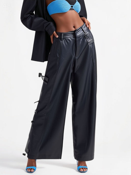 Pantalone in Ecopelle Selezione Trafori