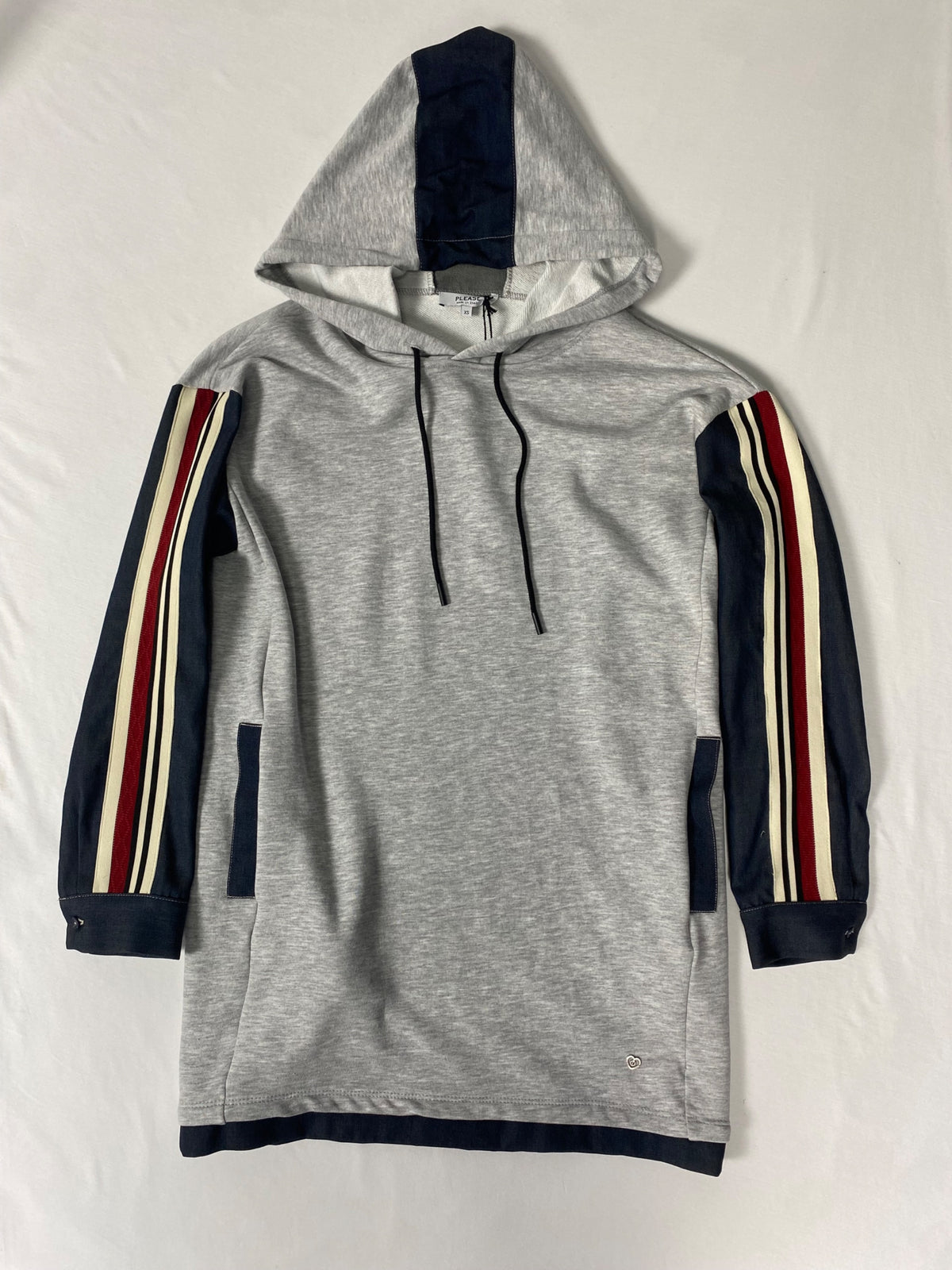Felpa PLEASE XS Grigio