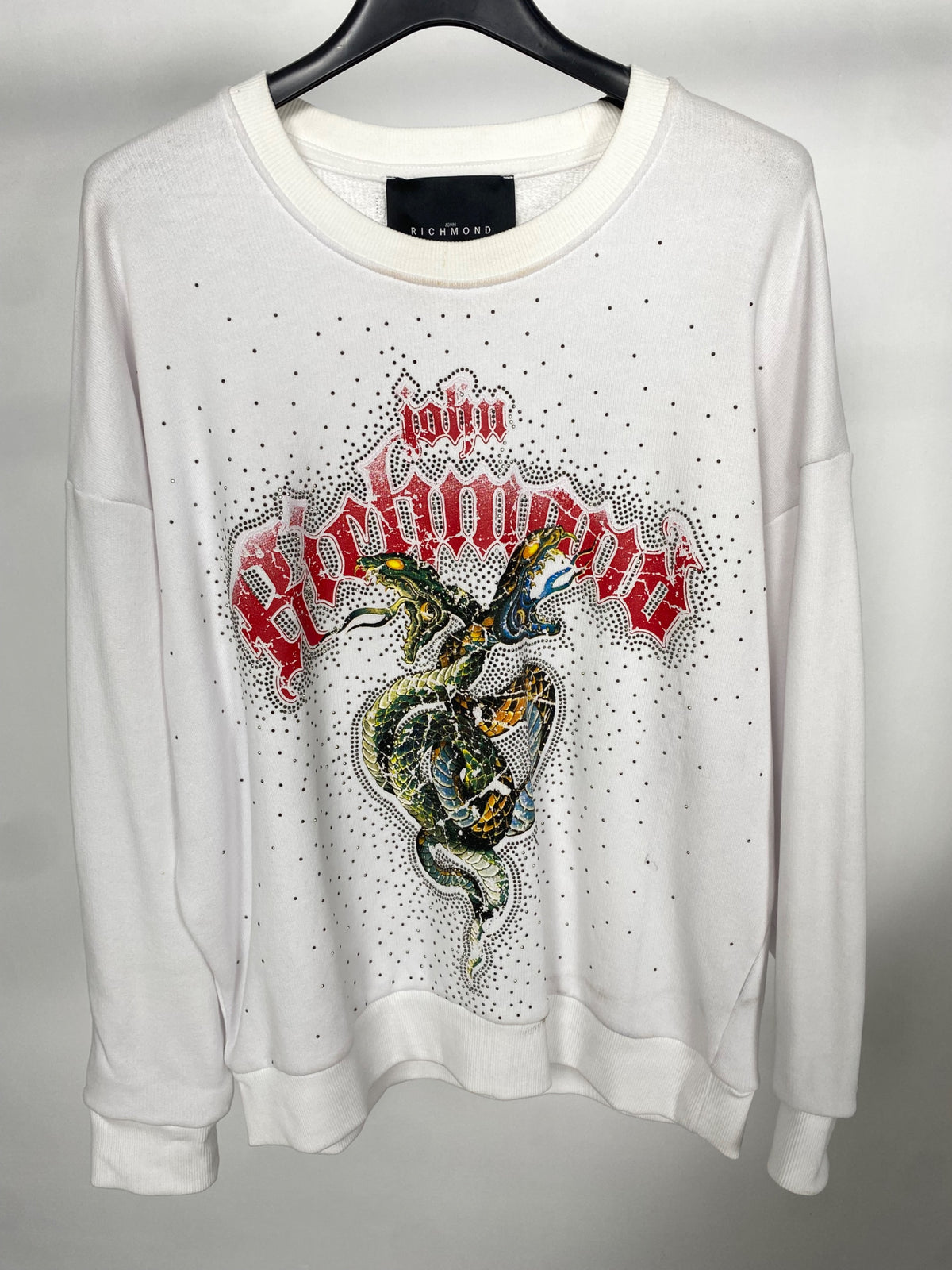 Felpa girocollo Richmond M Bianco