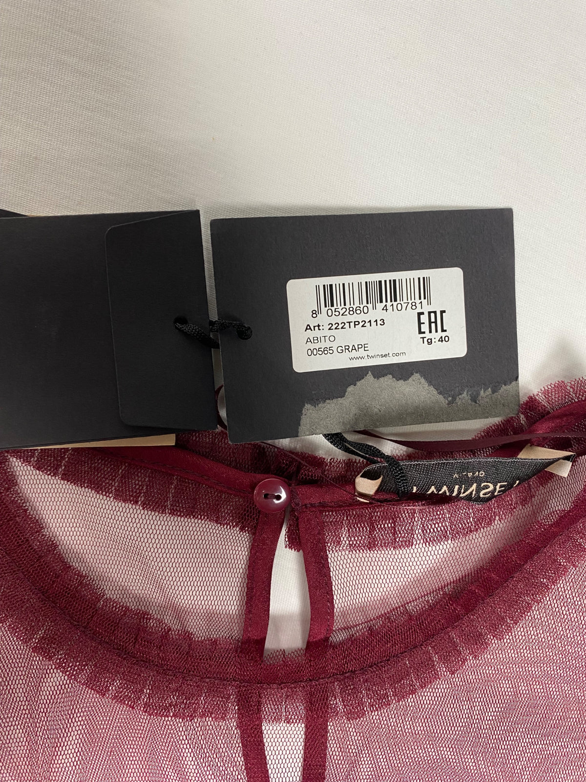 Abito Twinset 40 Bordeaux
