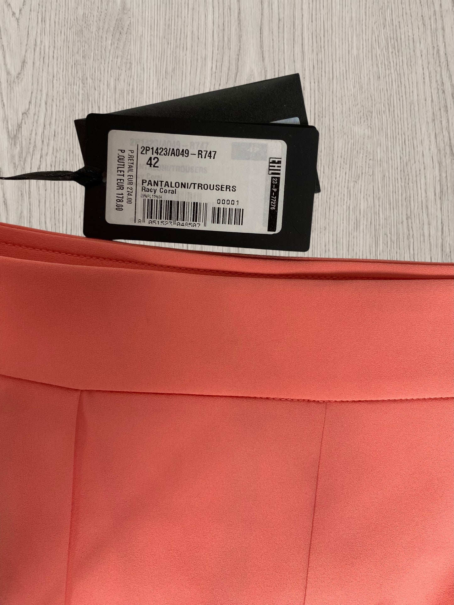 Pantalone Patrizia Pepe 42 Rosa corallo