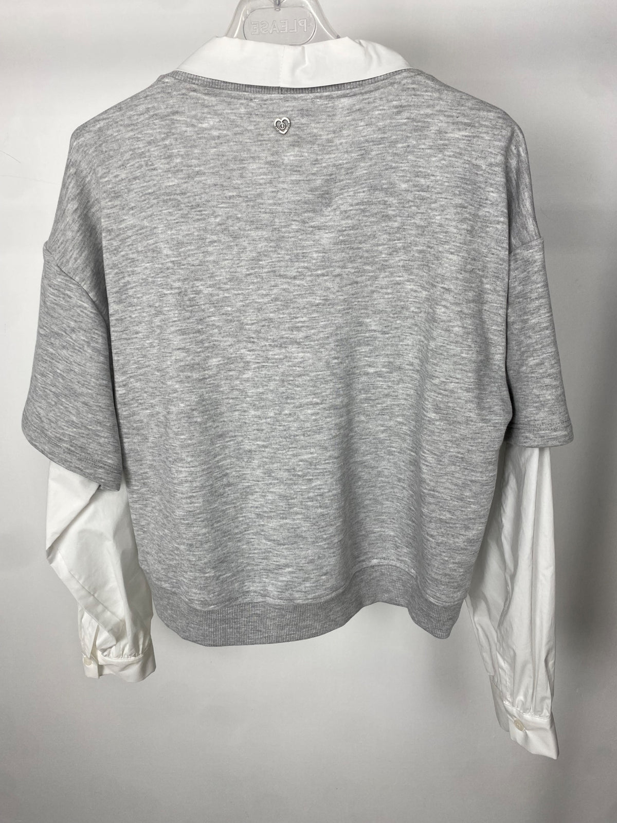 Felpa girocollo PLEASE XS Grigio