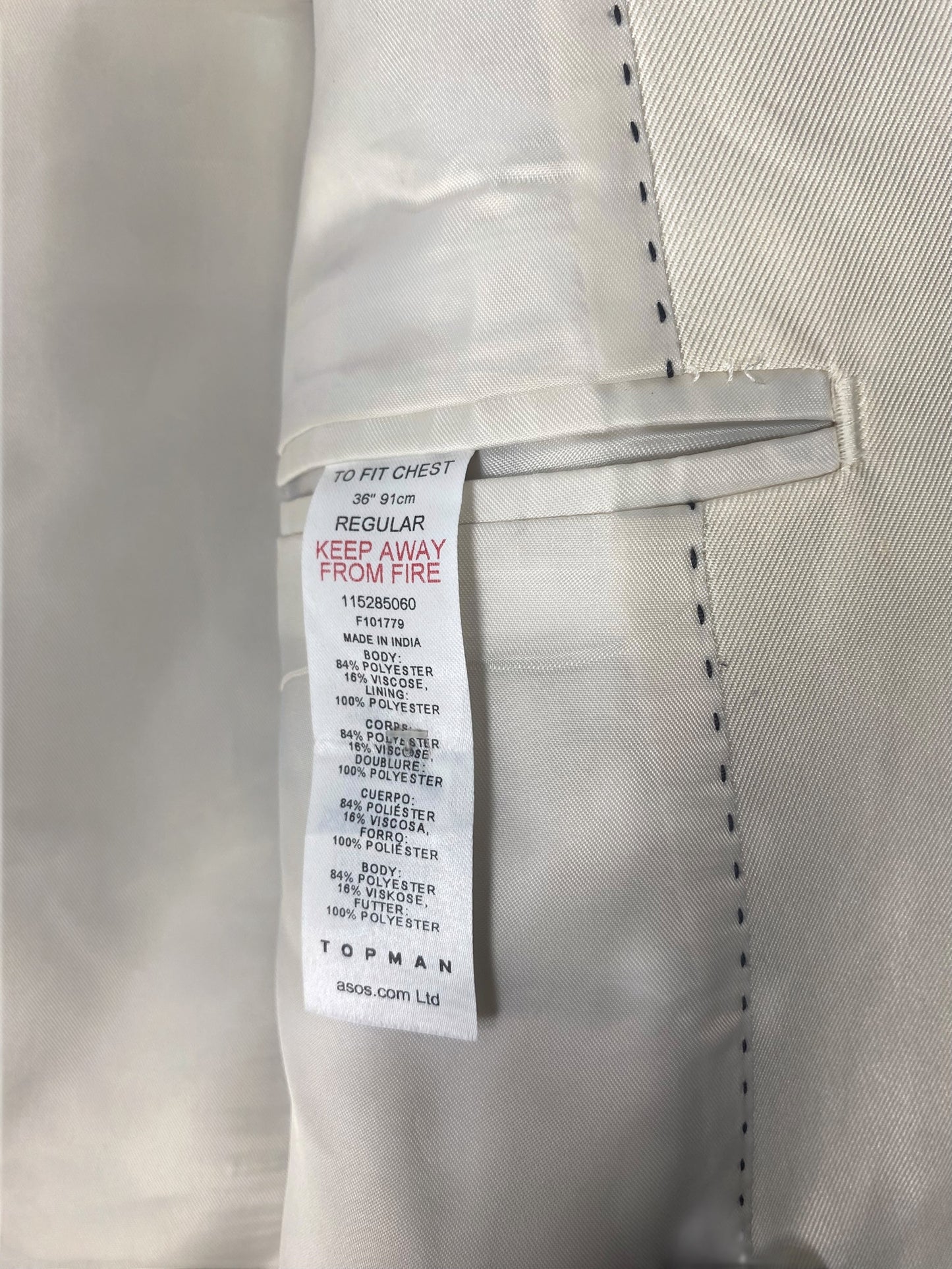 Giacca TopMan XS Crema