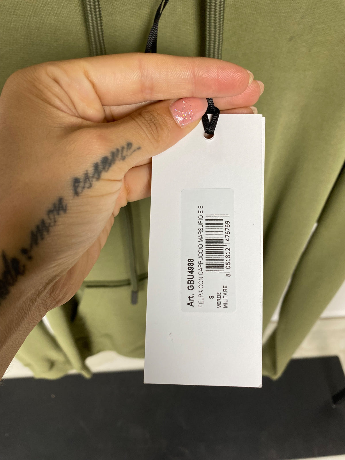 Felpa Gaelle S Verde militare