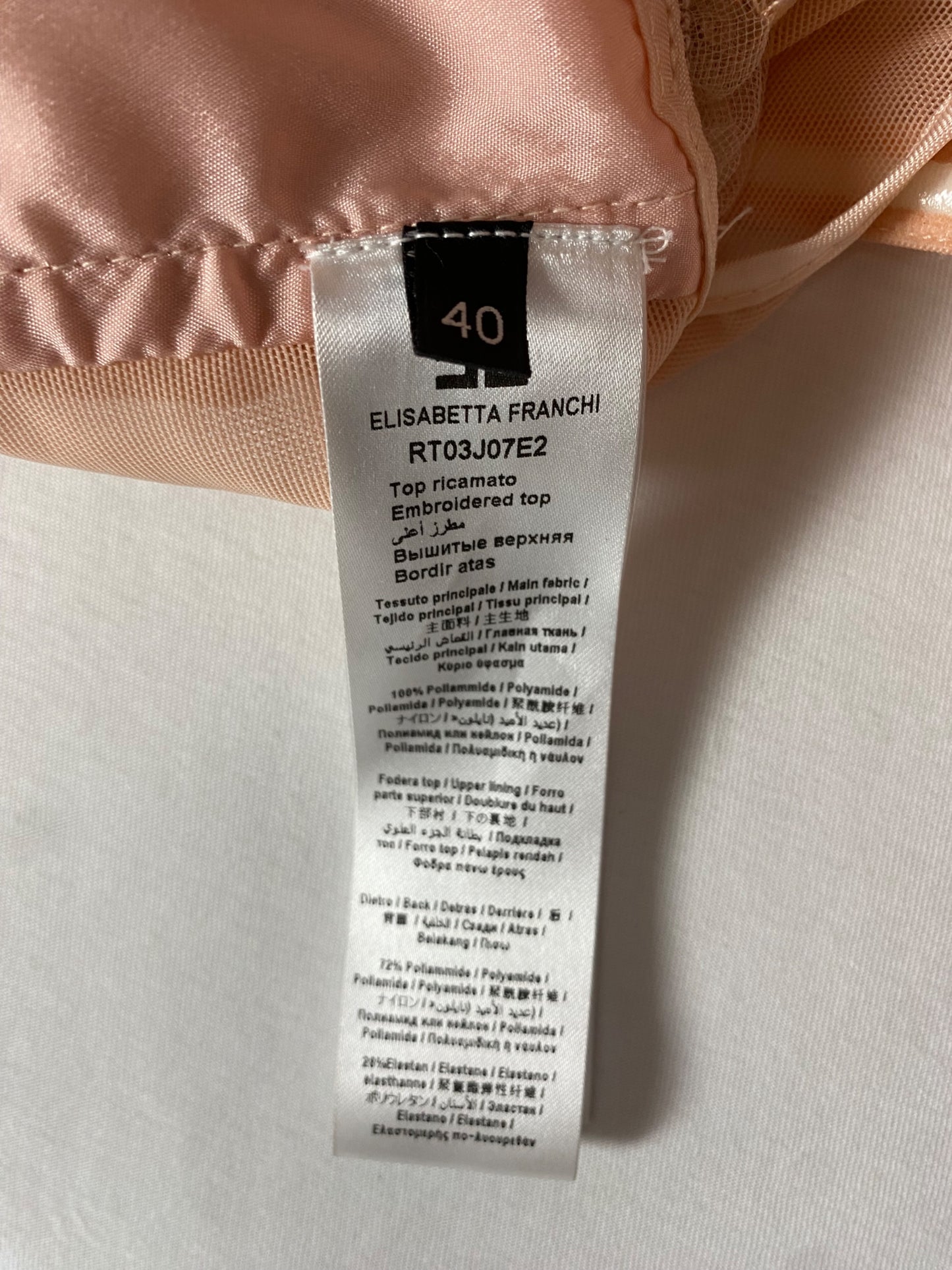 Top Elisabetta Franchi 40 Rosa