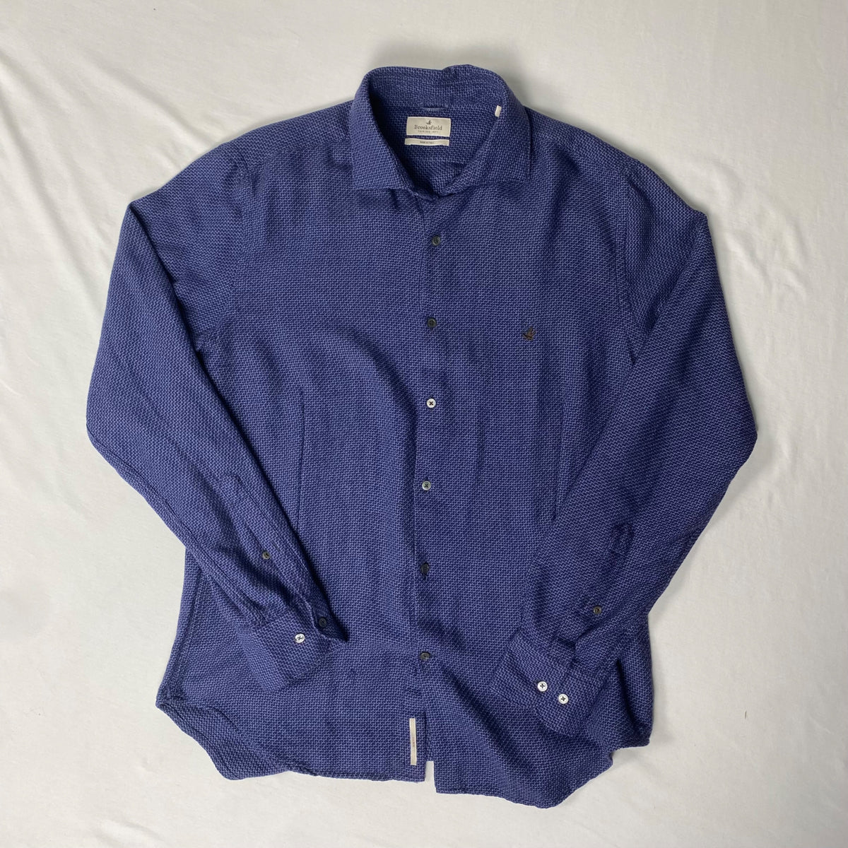 Camicia Brooksfield 40 Blue